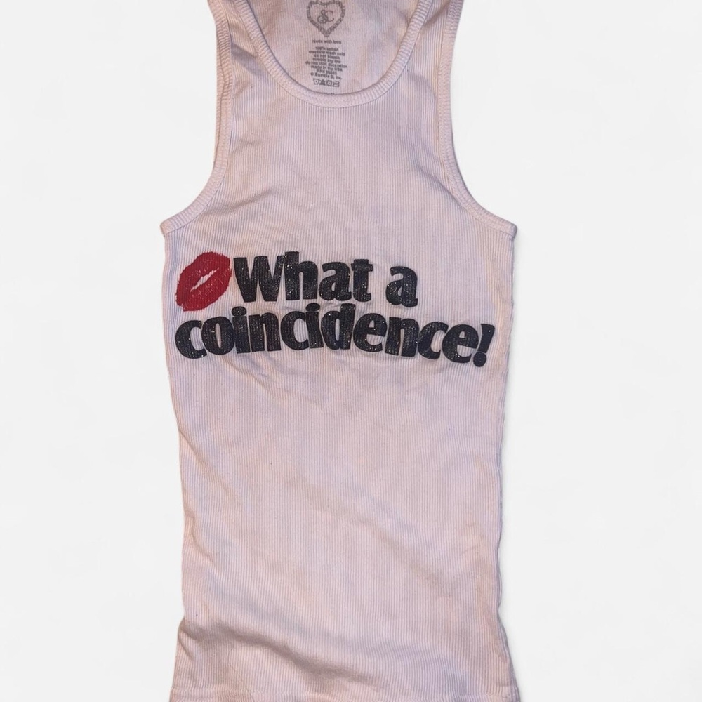 Women's Graphic Tank Top - Cream